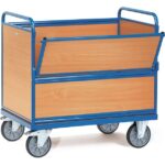 Chariot caisse, panneaux bois