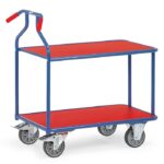 Optiliner à plateaux bleu et rouge