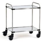 Chariot inox 2 plateaux