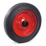 Roue fixe à bandage caoutchouc