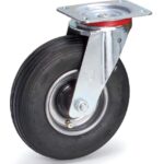 Roue pivotante gonflable