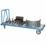 Chariot modulaire charges longues, 2 dossiers + 2 ridelles, 2000 x 800 mm, roues losange, 1200 kg