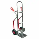 Diable aluminium avec patins bavette repliable 200 kg
