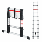 Échelle aluminium télescopique 11 échelons, 150 kg