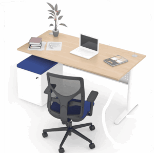 BUREAU SIMPLE FLEX'UP (BL/ACACIA) – Image 4