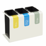 Corbeille de tri sélectif 3x15l yc 5 stickers